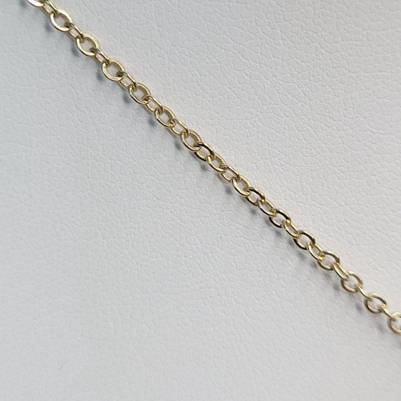 Charming Charlie Womens Gold Tone Leaf Shape Drop Pendant Fashion Necklace 18 in - Picture 5 of 9